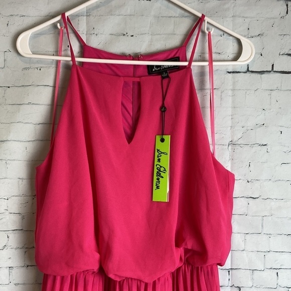 Sam Edelman NWT Women's Sleeveless Pleated Chiffon Maxi Dress S Workwear Office - Picture 7 of 15